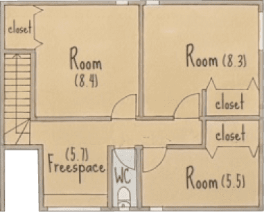 Glassa 約30坪 2階