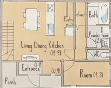 Glassa 約30坪 1階